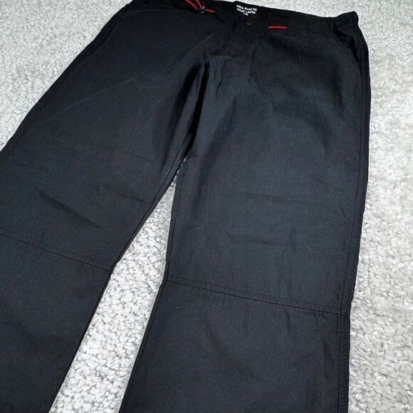 Polo Jeans Co Ralph Lauren Cotton Bungee Exaggerated Bootcut Pant Black VINTAGE - Picture 7 of 11